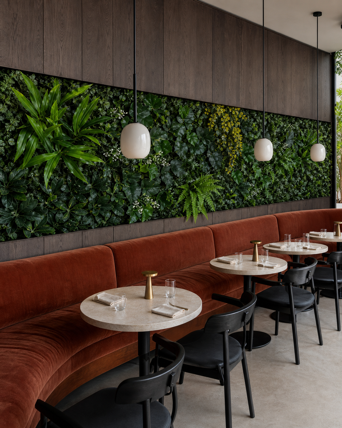Panneau de mur végétal artificiel – Jardin luxuriant 40 × 60 cm