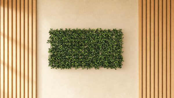 Panneau de mur végétal artificiel – Buis vert 40 × 60 cm