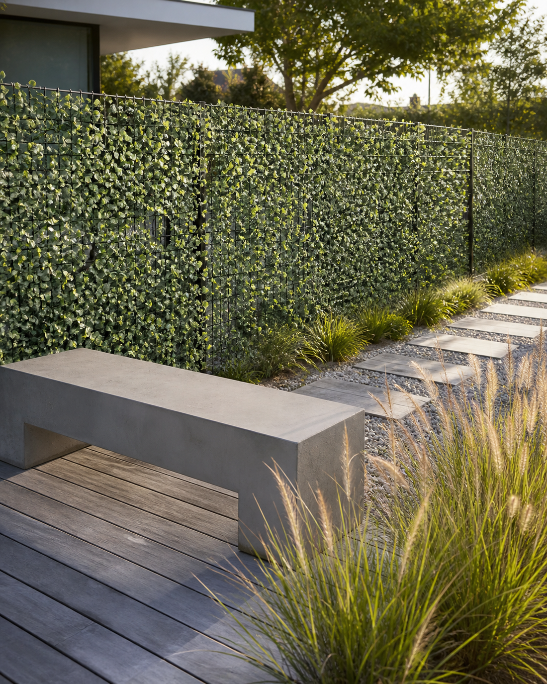 Panneau de mur végétal artificiel – Buis vert 40 × 60 cm