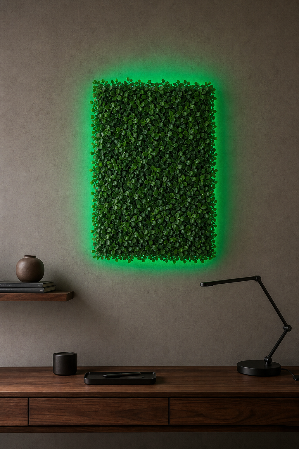 Panneau de mur végétal artificiel – Buis 40 × 60 cm